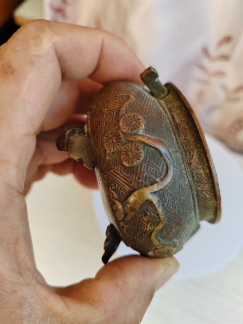 古玩銅器銅爐拍賣，當前價格887元