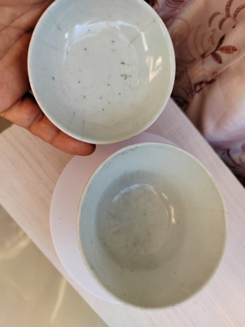 古玩陶瓷墨彩海水花鳥紋蓋碗拍賣,當前價格886元
