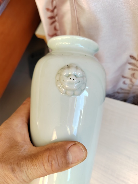 古玩陶瓷德化窯雙鋪首白釉瓶拍賣(mài),當(dāng)前價(jià)格3666元