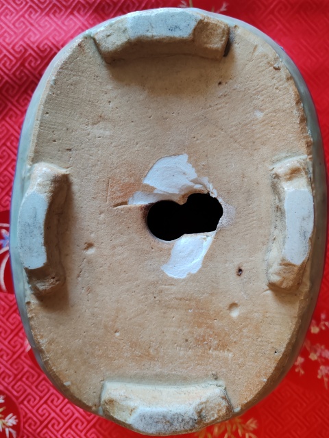 古玩陶瓷清中青花花卉花盆拍賣，當(dāng)前價(jià)格2000元