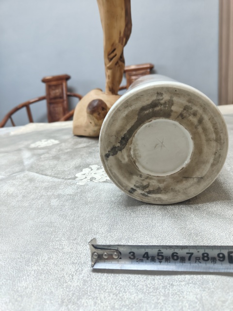古玩陶瓷民國彩繪牡丹花紋帽筒拍賣，當(dāng)前價(jià)格980元