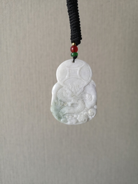 古玩玉器天然翡翠雕“財神”掛件拍賣，當前價格680元
