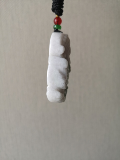 古玩玉器天然翡翠雕“財神”掛件拍賣，當前價格680元