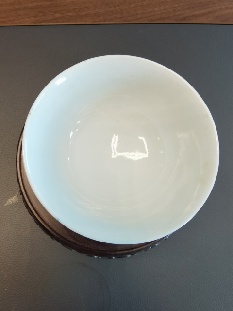 古玩陶瓷大清光緒年製官窯款粉彩福壽萬壽無疆茶碗拍賣,當前價格880元