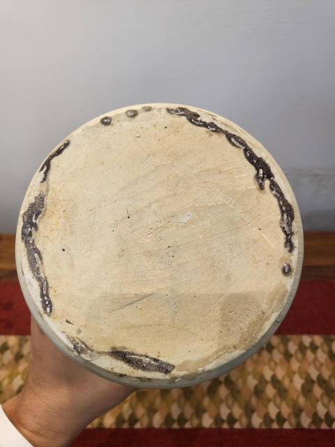 古玩陶瓷康熙青花五彩侍女嬰戲圖花觚拍賣，當(dāng)前價(jià)格40000元