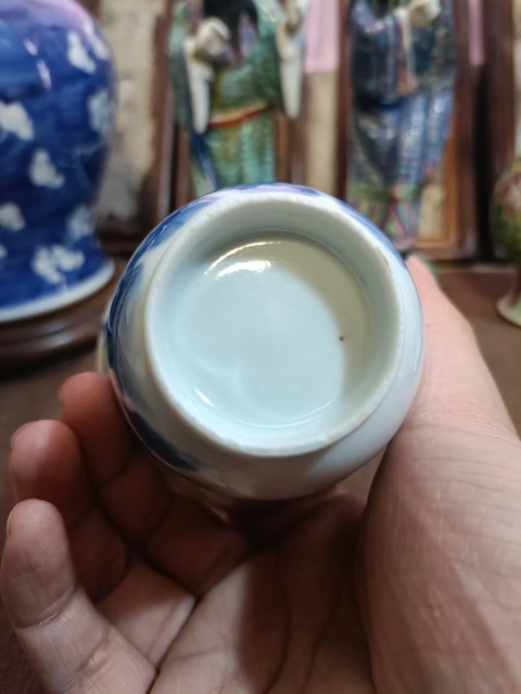 古玩陶瓷青花人物鈴鐺杯拍賣,當前價格8888元