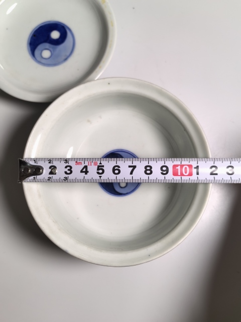 古玩陶瓷清道光 二級(jí)官青花云龍八卦紋蓋碗拍賣，當(dāng)前價(jià)格680元