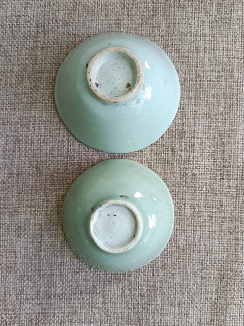 古玩陶瓷豆青釉杯拍賣,當前價格278元