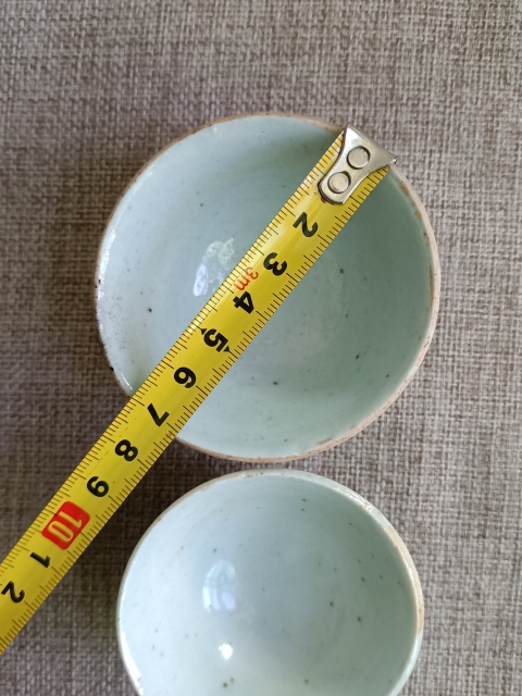古玩陶瓷豆青釉杯拍賣,當前價格278元