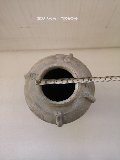 古玩陶瓷三熊足灰陶谷倉拍賣,當前價格850元