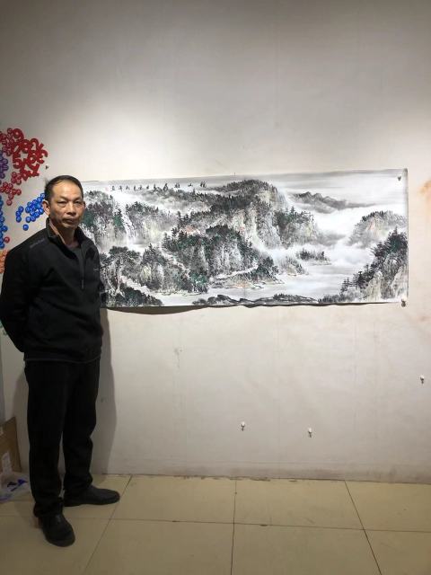 古玩字畫曾松濤老師精品福山雅居拍賣，當(dāng)前價(jià)格800元