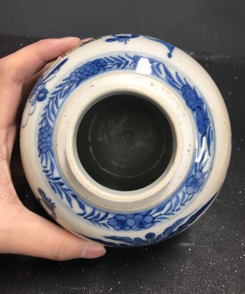 古玩陶瓷青花三娘教子紋罐拍賣,當(dāng)前價(jià)格4680元