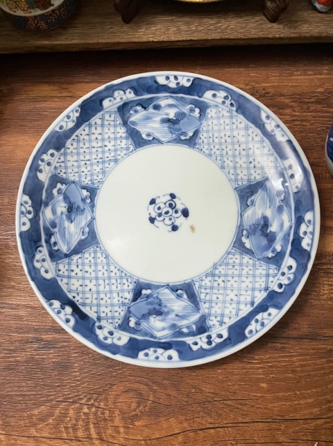 中国美術 古玩 清代 人物花紋樣 高足盤2点 中国美術 古玩 清代 人物花紋樣 高足盤2点