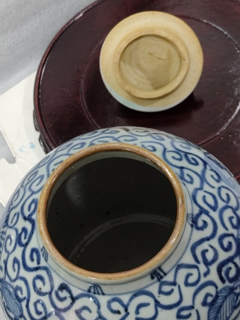 古玩陶瓷青花花卉紋蓋罐拍賣,當前價格6888元