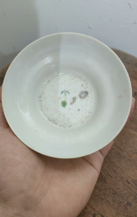 古玩陶瓷清中期道光粉彩花卉紋折腰馬蹄洗(或碗)拍賣,當前價格1300元