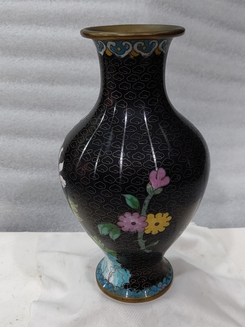 古玩雜項景泰藍(lán)銅瓶拍賣，當(dāng)前價格980元