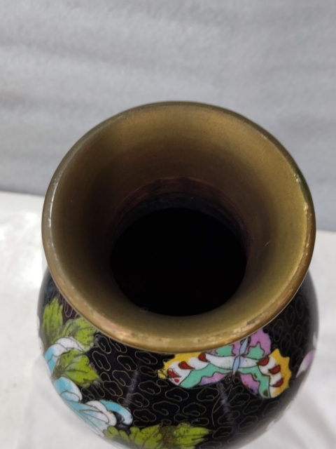 古玩雜項景泰藍(lán)銅瓶拍賣，當(dāng)前價格980元