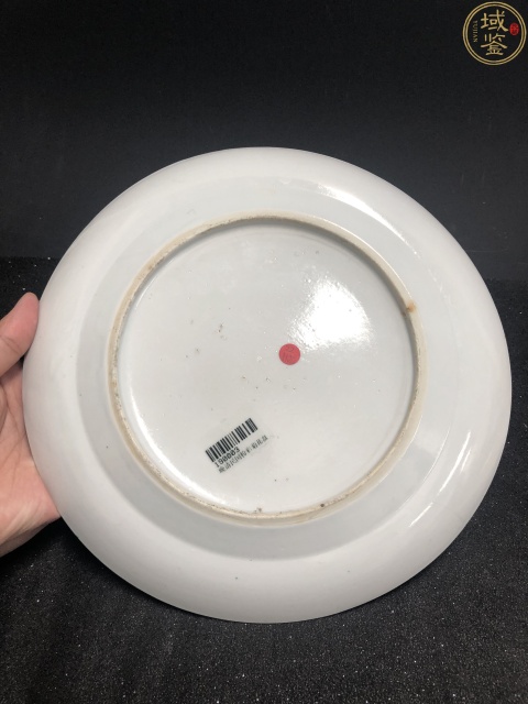 古玩陶瓷粉彩菊花、蝴蝶、蝗蟲盤（一只）拍賣，當前價格999元