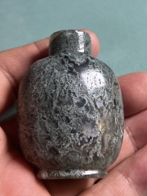 古玩玉器水草瑪瑙鼻煙壺拍賣,當前價格3800元