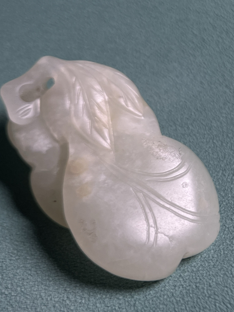 古玩玉器白玉葫蘆墜拍賣，當前價格5600元