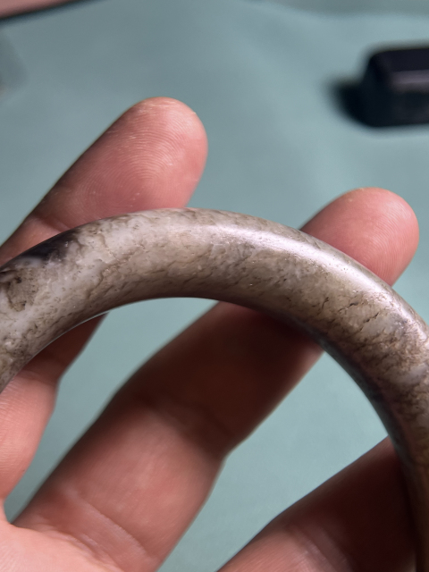 古玩玉器大口徑明代鐲子拍賣，當前價格6800元