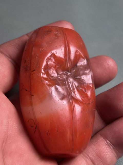 古玩玉器藏傳南紅大瓜珠拍賣，當前價格18800元