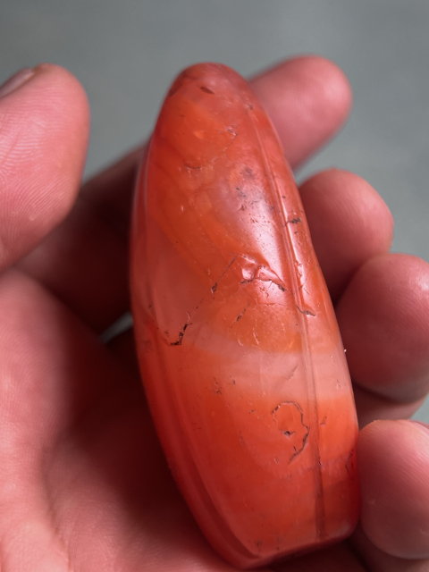 古玩玉器藏傳南紅大瓜珠拍賣，當前價格18800元