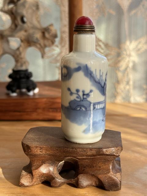古玩陶瓷青花人物鼻煙壺精品拍賣，當前價格3880元
