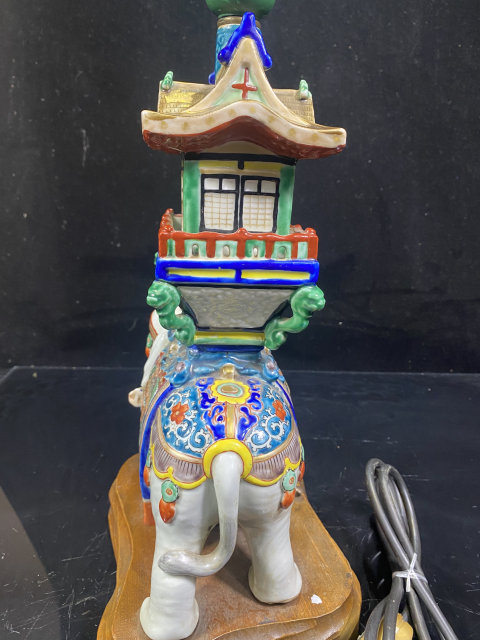 古玩陶瓷粉彩太平有象擺件拍賣，當前價格15000元