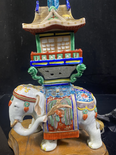 古玩陶瓷粉彩太平有象擺件拍賣，當前價格15000元
