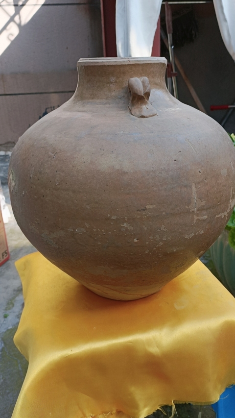 古玩陶瓷館藏級珍品隋唐越窯青瓷雙系罐拍賣,當前價格69999元