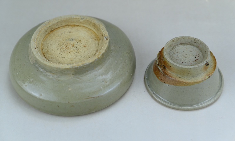 古玩陶瓷明代龍泉窯青瓷杯和托拍賣，當(dāng)前價(jià)格1680元