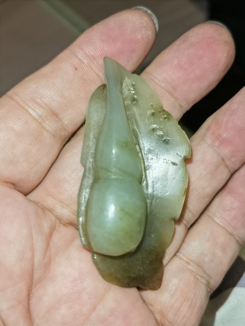 古玩玉器清末和田葫蘆墜拍賣,當前價格3800元
