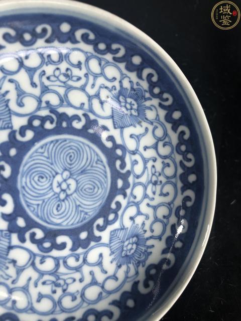 域鉴古玩】清中青花缠枝花卉纹小盘拍卖价格/图片/值多少钱