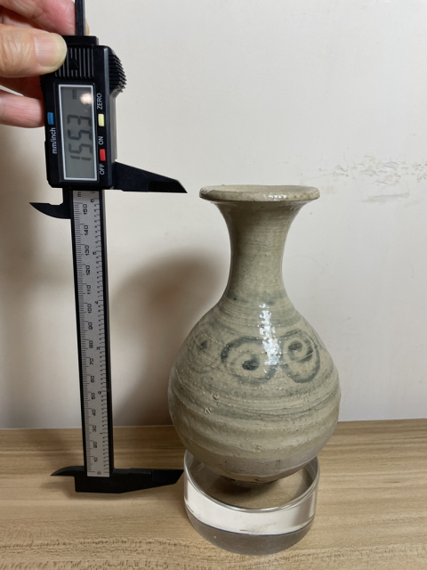 古玩陶瓷元代末青花玉壺春瓶拍賣,當前價格1980元