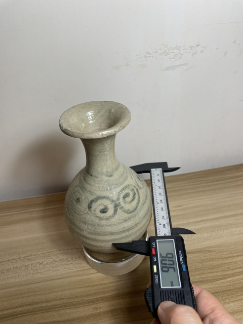 古玩陶瓷元代末青花玉壺春瓶拍賣,當前價格1980元