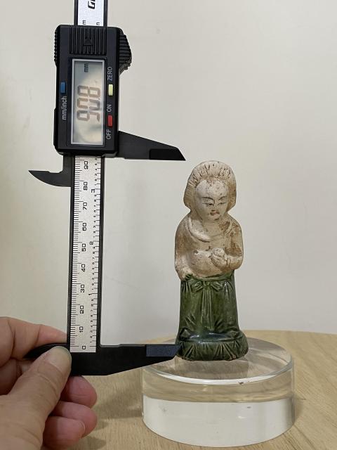 古玩陶瓷宋代仕女彩陶瓷塑（已保真）拍賣，當前價格6800元