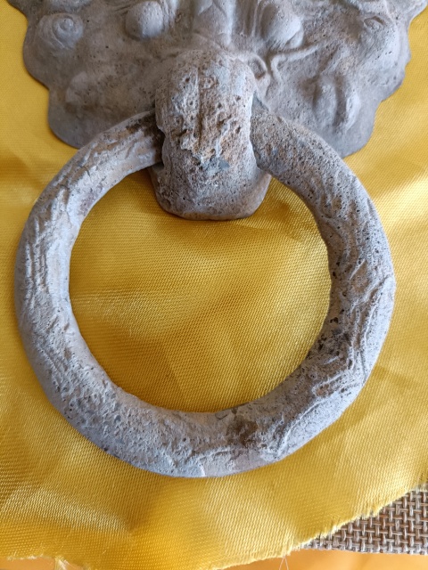 古玩陶瓷館藏級珍品漢代灰陶鋪首銜環拍賣，當前價格1880元
