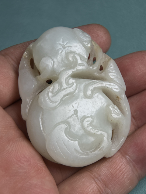 古玩玉器白玉君子佩拍賣,當前價格22800元