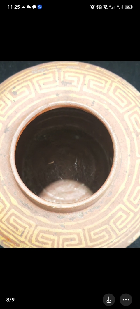 古玩陶瓷清末麻城窯封神演義罐拍賣，當前價格3600元