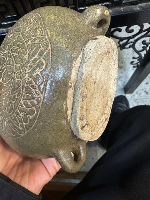 古玩陶瓷明代山西渾源窯匾壺拍賣,當前價格19000元