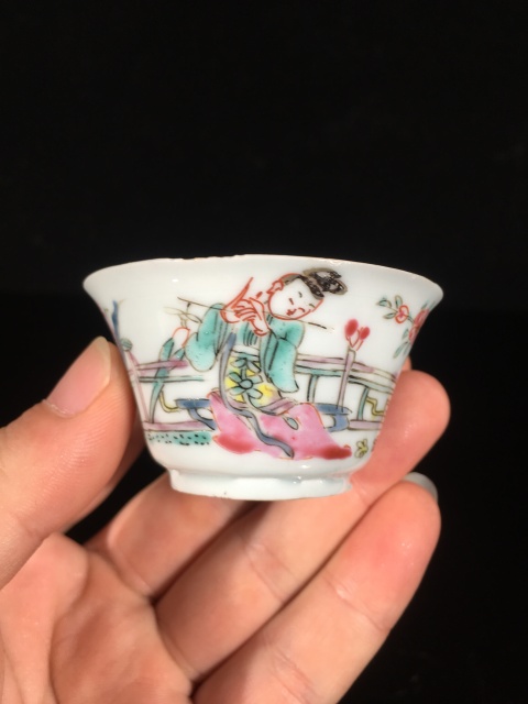 古玩陶瓷【雍正·粉彩吹簫引鳳杯，粉彩登峰造極時代】拍賣，當(dāng)前價格2388元