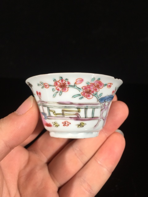 古玩陶瓷【雍正·粉彩吹簫引鳳杯，粉彩登峰造極時代】拍賣，當(dāng)前價格2388元