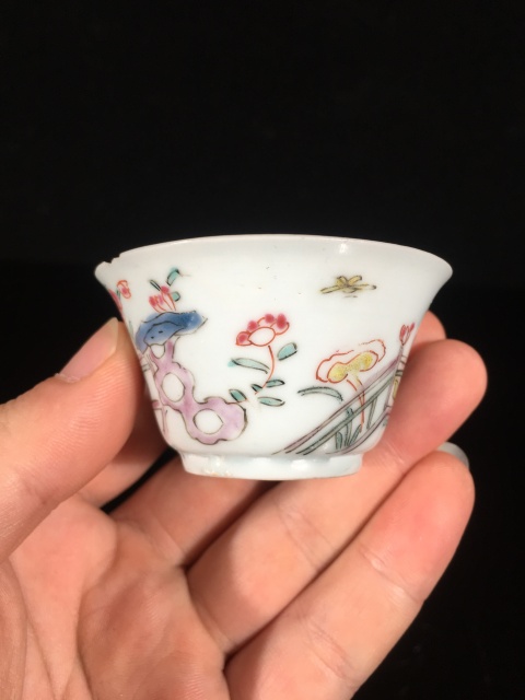 古玩陶瓷【雍正·粉彩吹簫引鳳杯，粉彩登峰造極時代】拍賣，當(dāng)前價格2388元