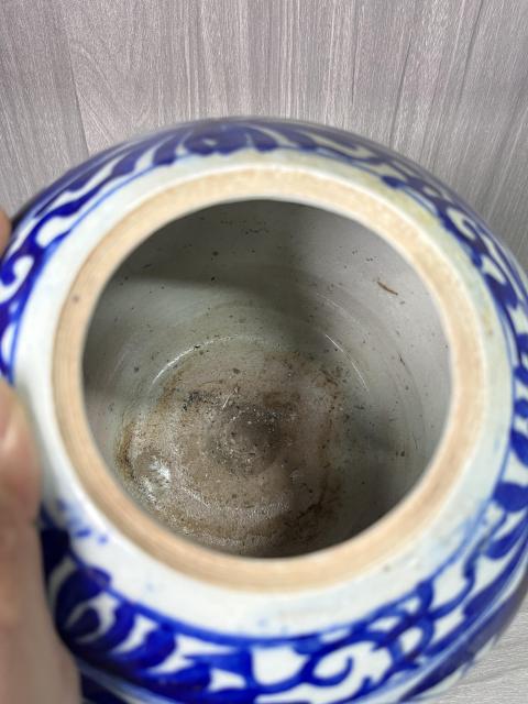 古玩陶瓷清道光 青花花卉紋西瓜罐拍賣,當(dāng)前價(jià)格360元