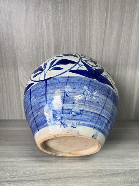 古玩陶瓷清道光 青花花卉紋西瓜罐拍賣,當(dāng)前價(jià)格360元