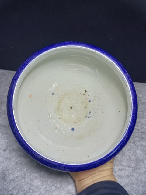 古玩陶瓷(全品)清中期道光霽藍釉香爐拍賣,當前價格2800元