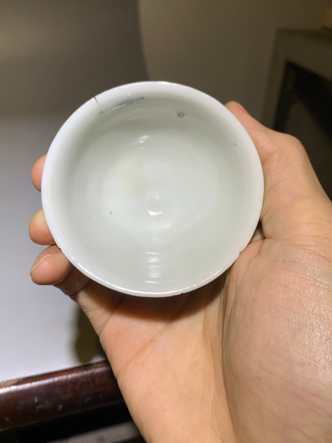 古玩陶瓷青花纏枝花卉紋杯一組拍賣,當前價格888元
