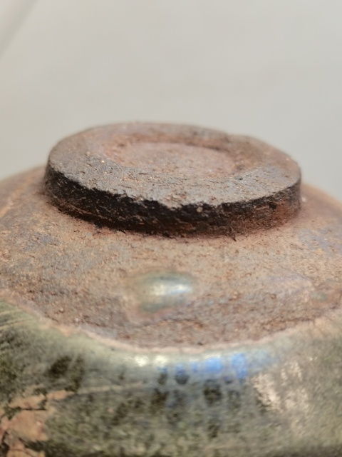 古玩陶瓷南宋青綠釉束口盞拍賣，當(dāng)前價(jià)格20000元