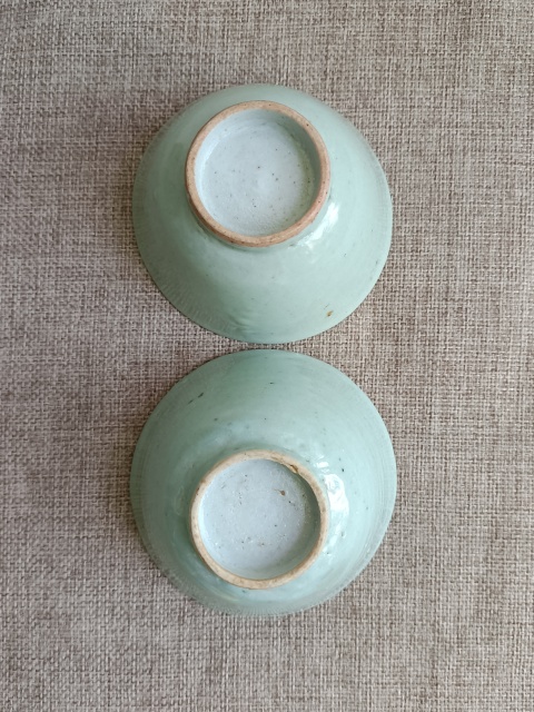 古玩陶瓷豆青釉杯拍賣，當前價格268元